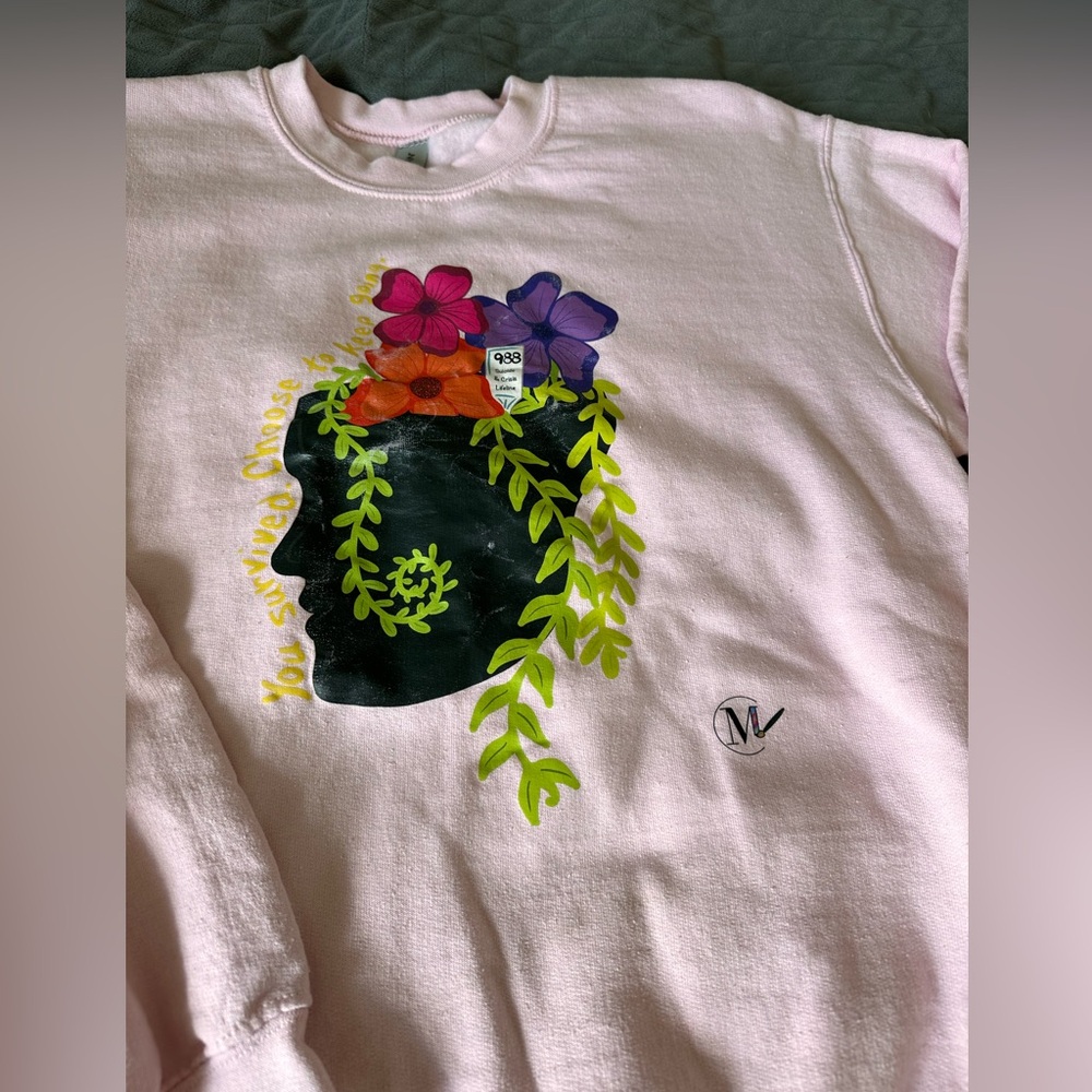 Original art by @meraki.in.color crewneck - Picture 2 of 3